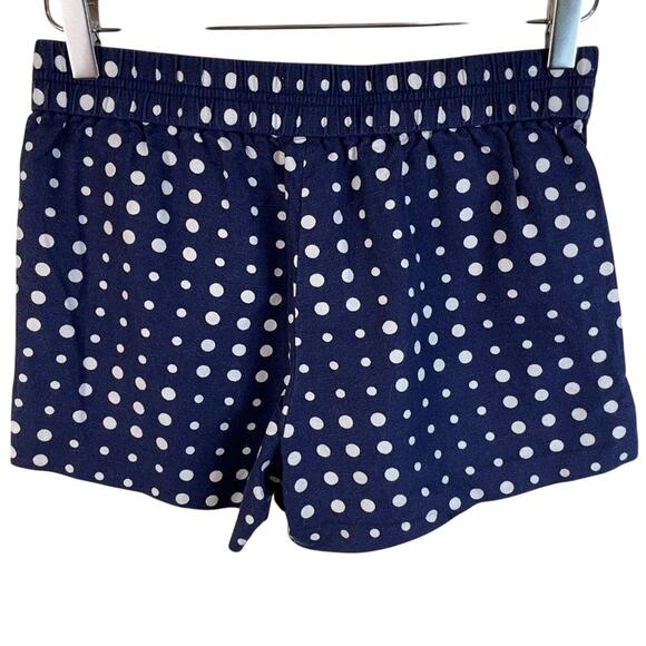J. Crew Factory Navy & White Polka Dot Linen Blend Shorts Size 0 - Picture 7 of 7